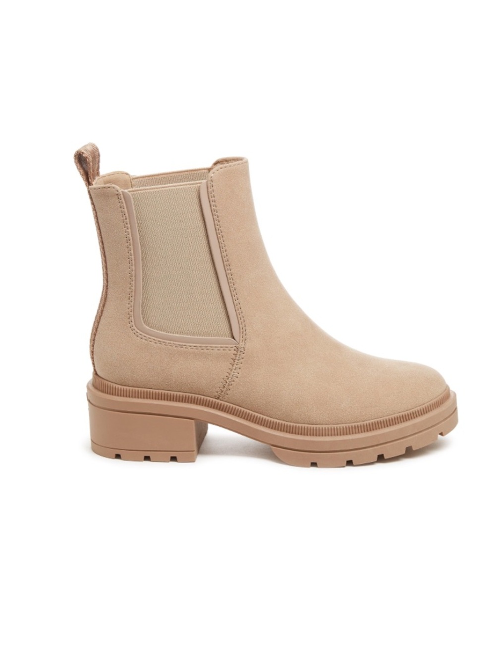 NWOB Rocket Dog Women's Size 10 Iggie Chelsea Boots Light Taupe Faux Suede
